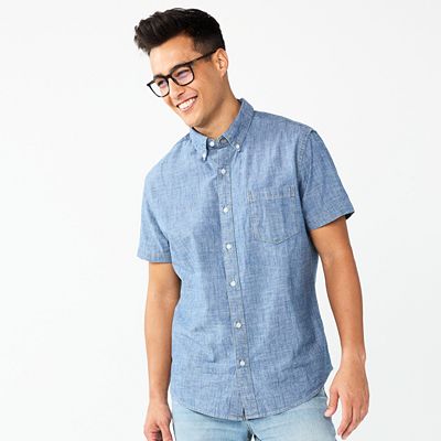 Kohls mens short sleeve dress shirts best sale