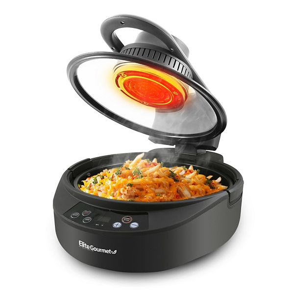 Elite Gourmet 5.3-Qt Digital Air Fryer with 7 Menu Functions