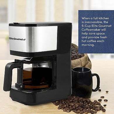 Elite Gourmet 5-Cup Coffee Maker