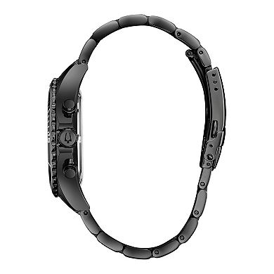 Bulova Men's Black Stainless Steel Chronograph Watch - 98B337