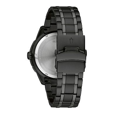 Bulova Men's Black Stainless Steel Watch - 98B361