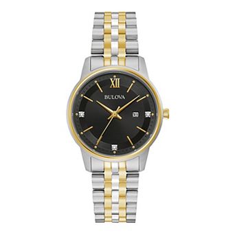 Bulova Women's Two-Tone Diamond Accent Watch - 98P198