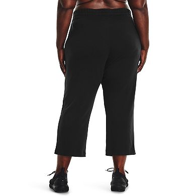 Women's Under Armour Rival French Terry Flare Crop Pants