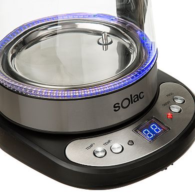Solac AROA PREMIUM Adjustable Temperature Cordless Glass Kettle