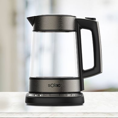 Solac AROA PREMIUM Adjustable Temperature Cordless Glass Kettle