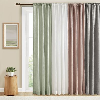 Madison Park 2-pack Valerie Textured Light Filtering Window Curtains