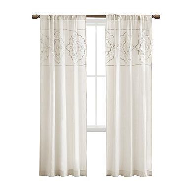 Madison Park 2-pack Luna Cotton Light Filtering Window Curtains
