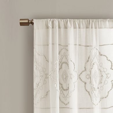 Madison Park 2-pack Luna Cotton Light Filtering Window Curtains