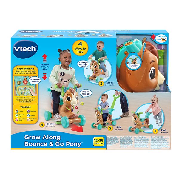 VTech Grow Along Bounce & Go Pony Interactive Toddler Toy