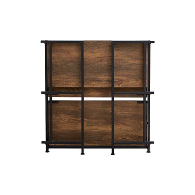 FlipShelf 3-Shelf Wide Bookcase