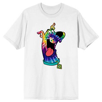 Men's Scooby Doo Tie-Dye Print Graphic Tee