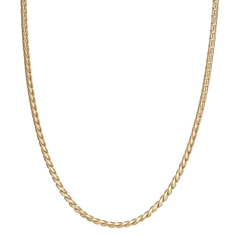 Nine West Gold Tone Twisted Collar Necklace, Womens