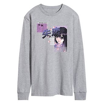 Men's Anime Heartbreak Long Sleeve Tee