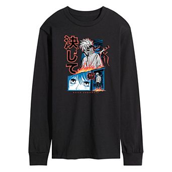 Men's Anime Never Surrender Long Sleeve Tee