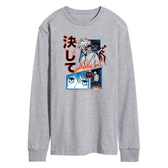 Men's Anime Never Surrender Long Sleeve Tee