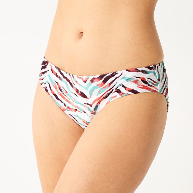 Women's Nine West Low Rise Scoop Bikini Bottoms