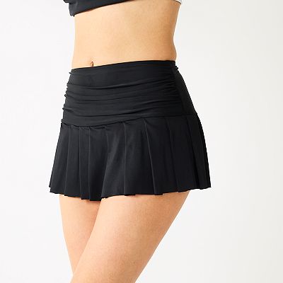 Pleated swim skirt hotsell