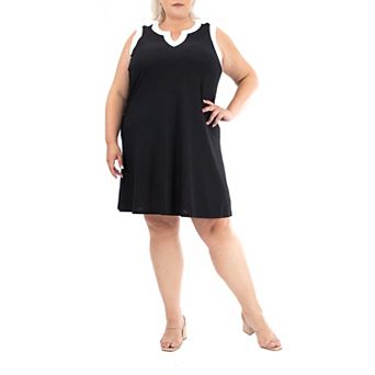 Plus Size Nina Leonard Sleeveless Dress
