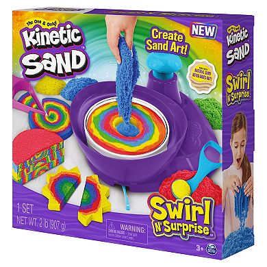Spin Master Kinetic Sand, Swirl N’ Surprise Playset