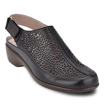 Easy Spirit Dawn Women's Perforated Leather Slingback Mules