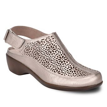 Easy Spirit Dawn Women's Perforated Leather Slingback Mules