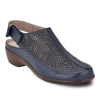 Easy Spirit Dawn Women's Perforated Leather Slingback Mules