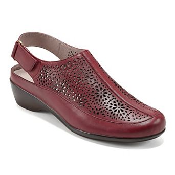Easy Spirit Dawn Women's Perforated Leather Slingback Mules