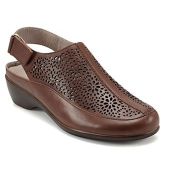 Easy Spirit Dawn Women's Perforated Leather Slingback Mules