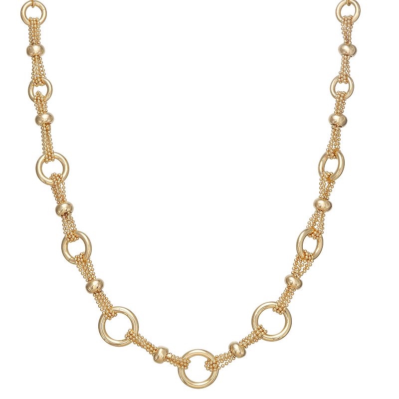 Napier Gold Tone Enchanted Collar Necklace, Womens
