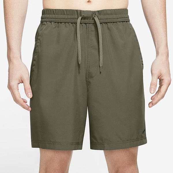 Mens Nike DriFit Form 7-in Unlined Woven Short - Medium Olive (S)