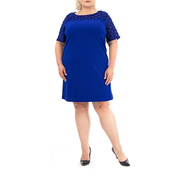 Plus Size Nina Leonard Knit Sheath Dress