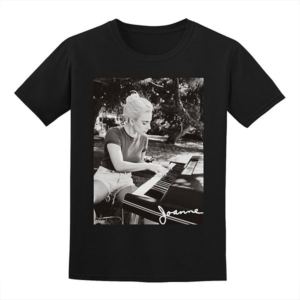 LADY GAGA Band T-shirt, Band T, Men's XL size cotton black type Vintage Second Hand