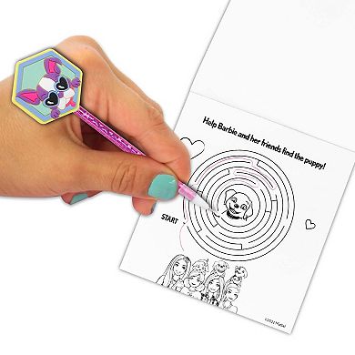 Barbie® Glitter Pen and Pad Art Set