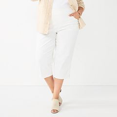 Kohls plus size on sale capris