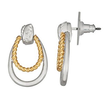 Napier Tightrope Doorknocker Post Earrings