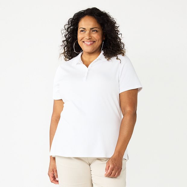 Womens plus polo outlet shirts