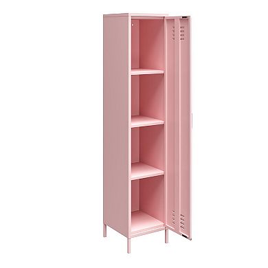 Novogratz Cache Single Tall Metal Locker Storage Cabinet
