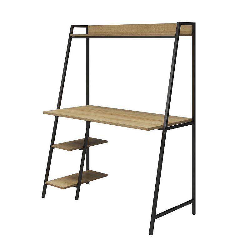 Novogratz Bushwick Ladder Desk, Brown