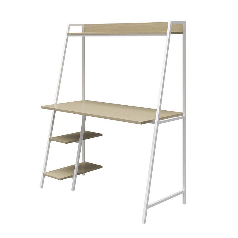 Novogratz Bushwick Ladder Desk, Beig/Green