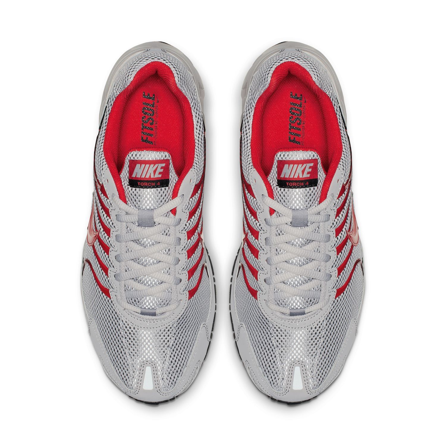 Nike Air Match Torch 4 Running Shoes Silver Red Athletic Sneakers Mens Size 11.5 Nike Air Max Torch 4 (Atmosphere Grey/ University Red  main image 4