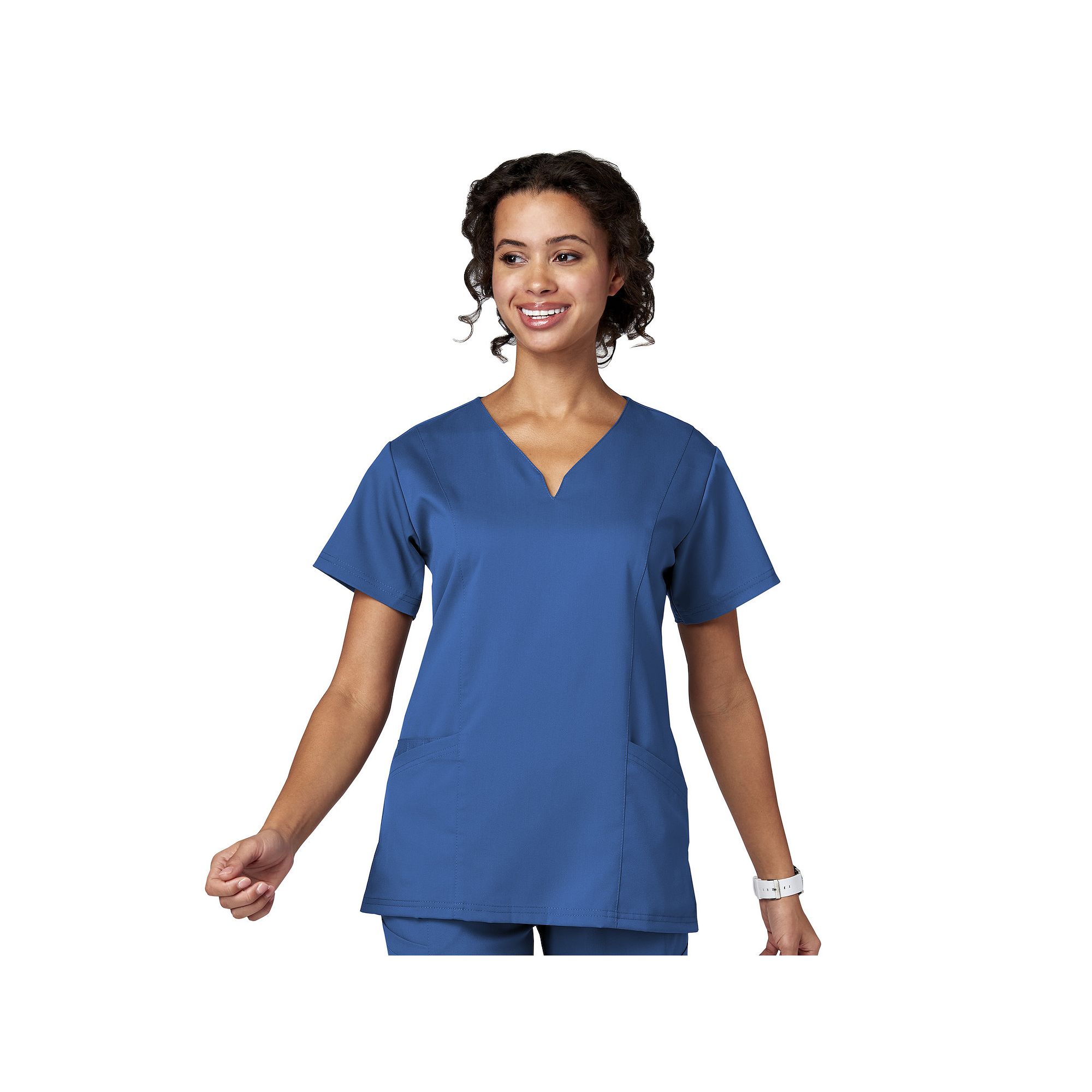Womens Meta Labwear Ventral V-Neck Scrubs Top 15200, Size: XS, Royal