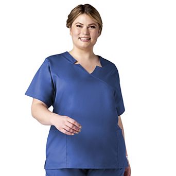 Women's Meta Labwear Notch Neck Short Sleeve Scrubs Top 15201