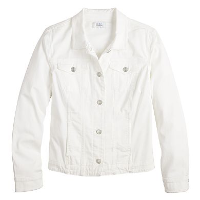 Women's Croft & Barrow® Button-Front Denim Jacket