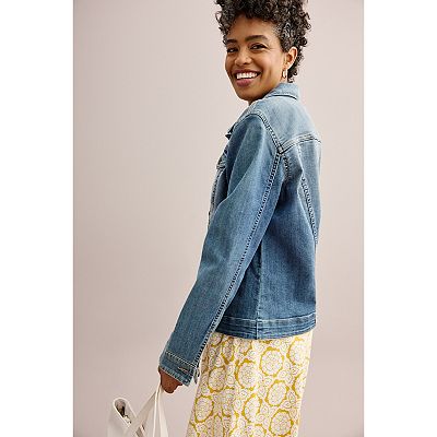 Women's Croft Barrow® Button-Front Denim Jacket