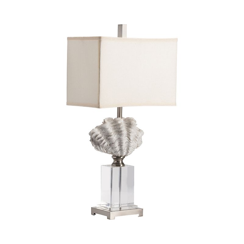 Crystal Beach Table Lamp, White