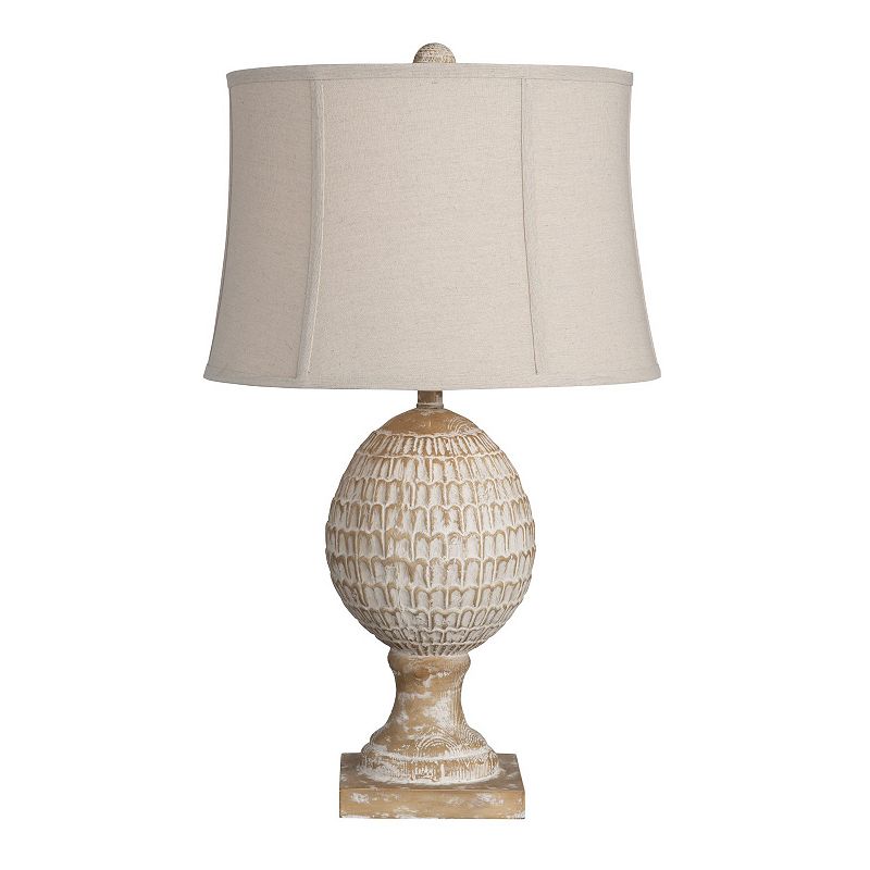 Pagosa Distressed Pineapple Table Lamp, Brown