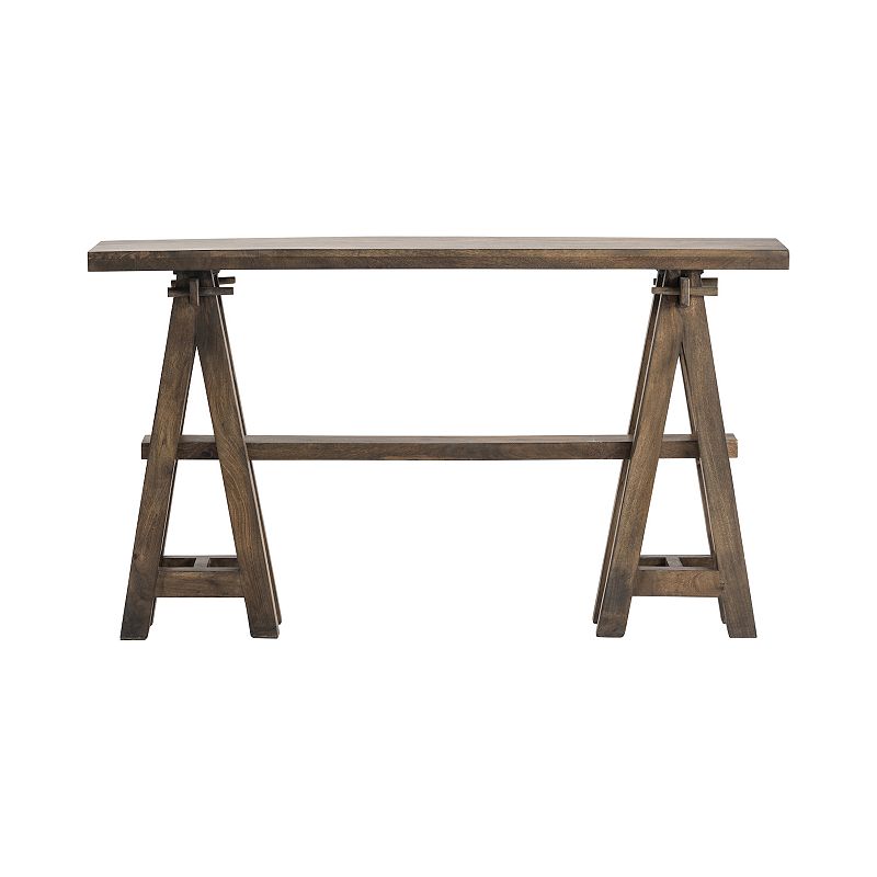 Bengal Manor A-Frame Narrow Console Table, Brown