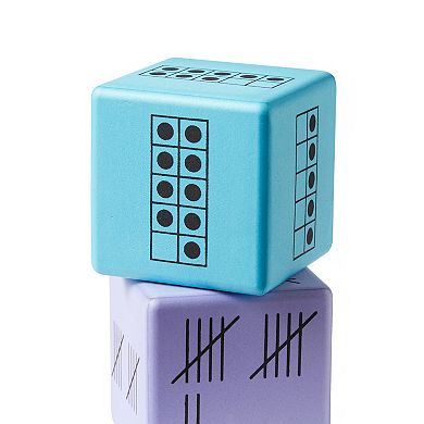 hand2mind Multiple Representation Foam Number Dice, Set of 16