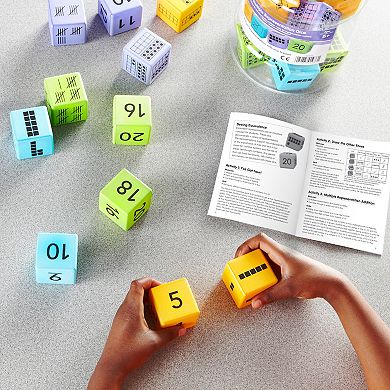 hand2mind Multiple Representation Foam Number Dice, Set of 16