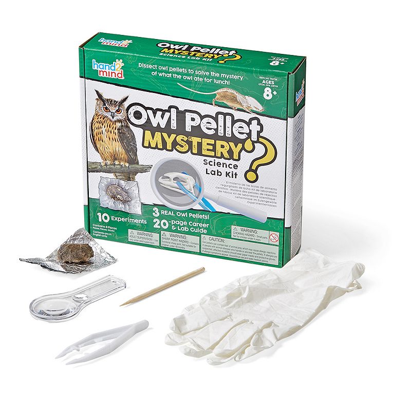 hand2mind Owl Pellet Mystery Science Lab Kit, Multicolor